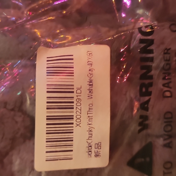 wdede Chunky Knit Blanket, Chenille Chunky Knit Throw Blanket, - Picture 4 of 6